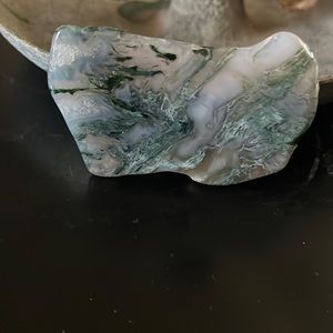 Unique Polished Grey Marble Agate Stone
